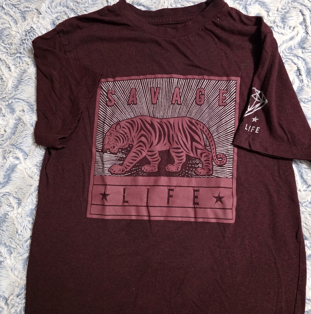 Eighty Eight Maroon Savage Life Tee